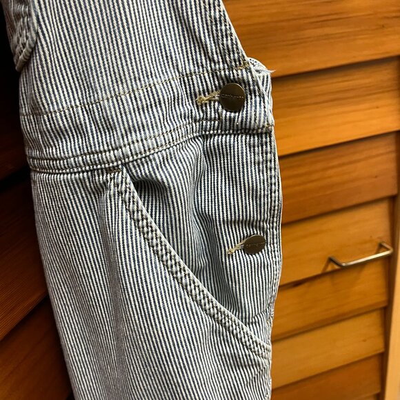 Carhartt Women's Railroad Stripe Overalls Size L (12-14) - Picture 7 of 9
